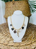 Hearts in Contrast Charm Necklace