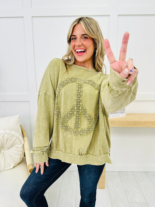 Radiate Peace And Love Sweatshirt- Multiple Colors!