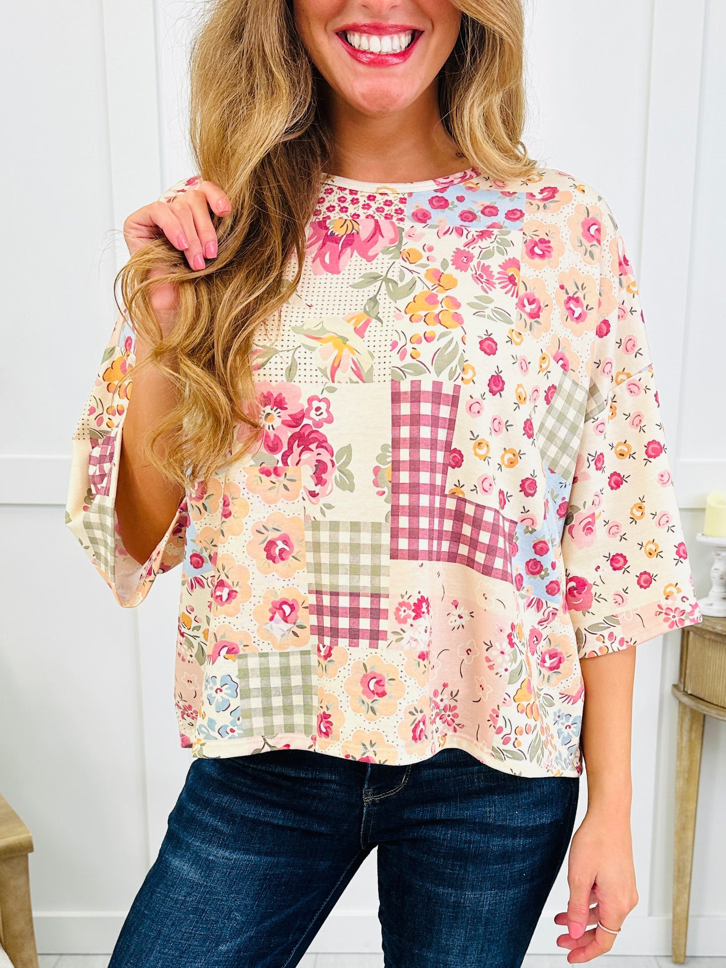 Patchwork Petals Top