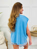 The Relaxed Edit Top In Marine Blue