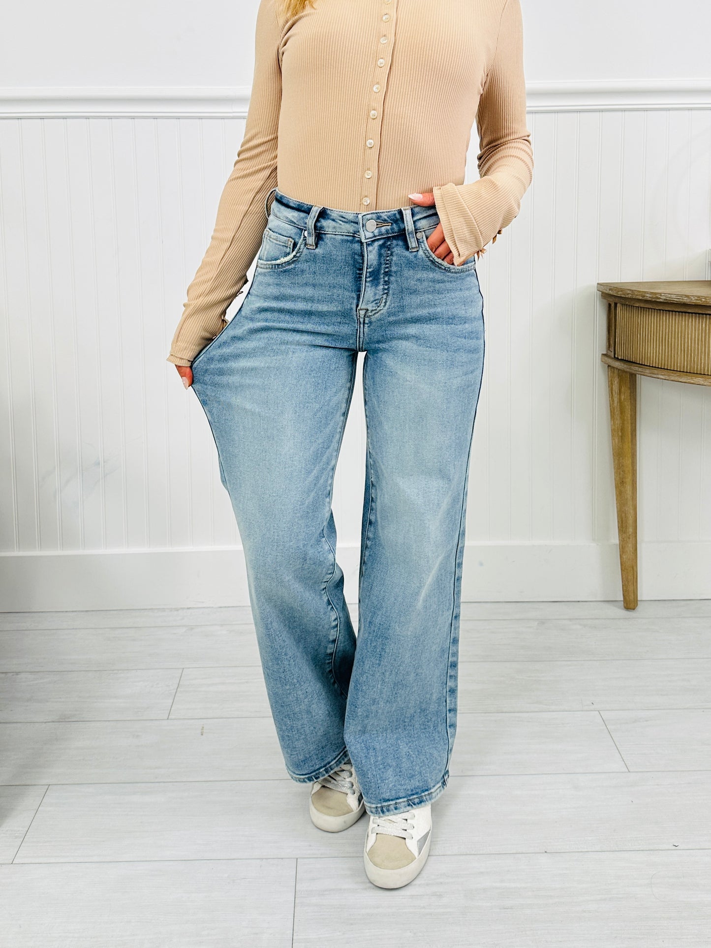 Fit Just Right Wide Leg Jeans With Tummy Control in Four Inseams