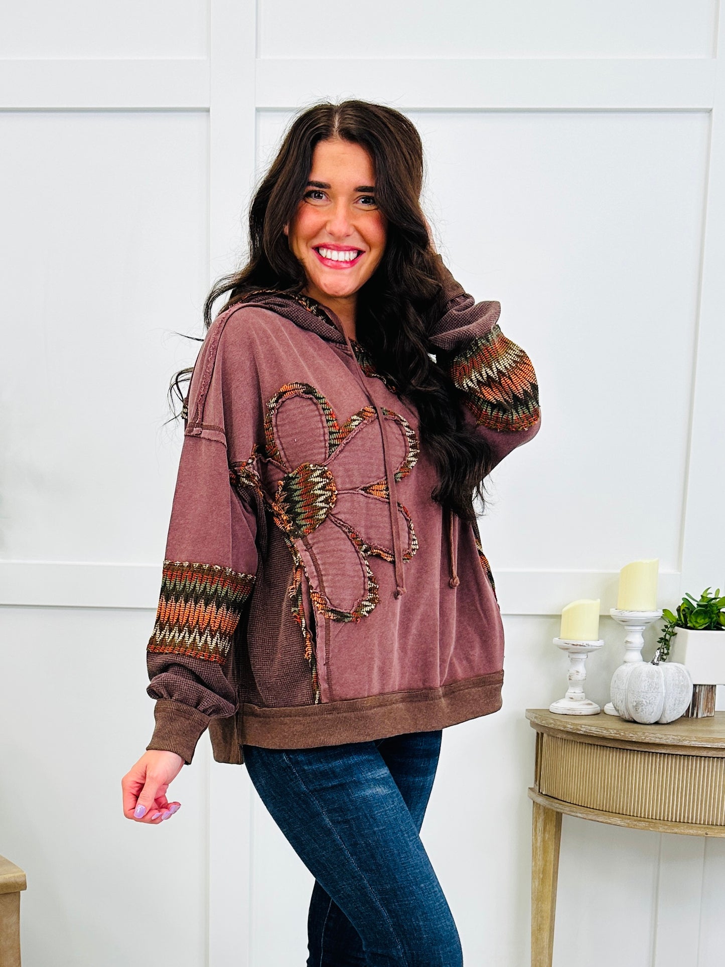 Highway To Somewhere Sweatshirt in Chocolate Brown