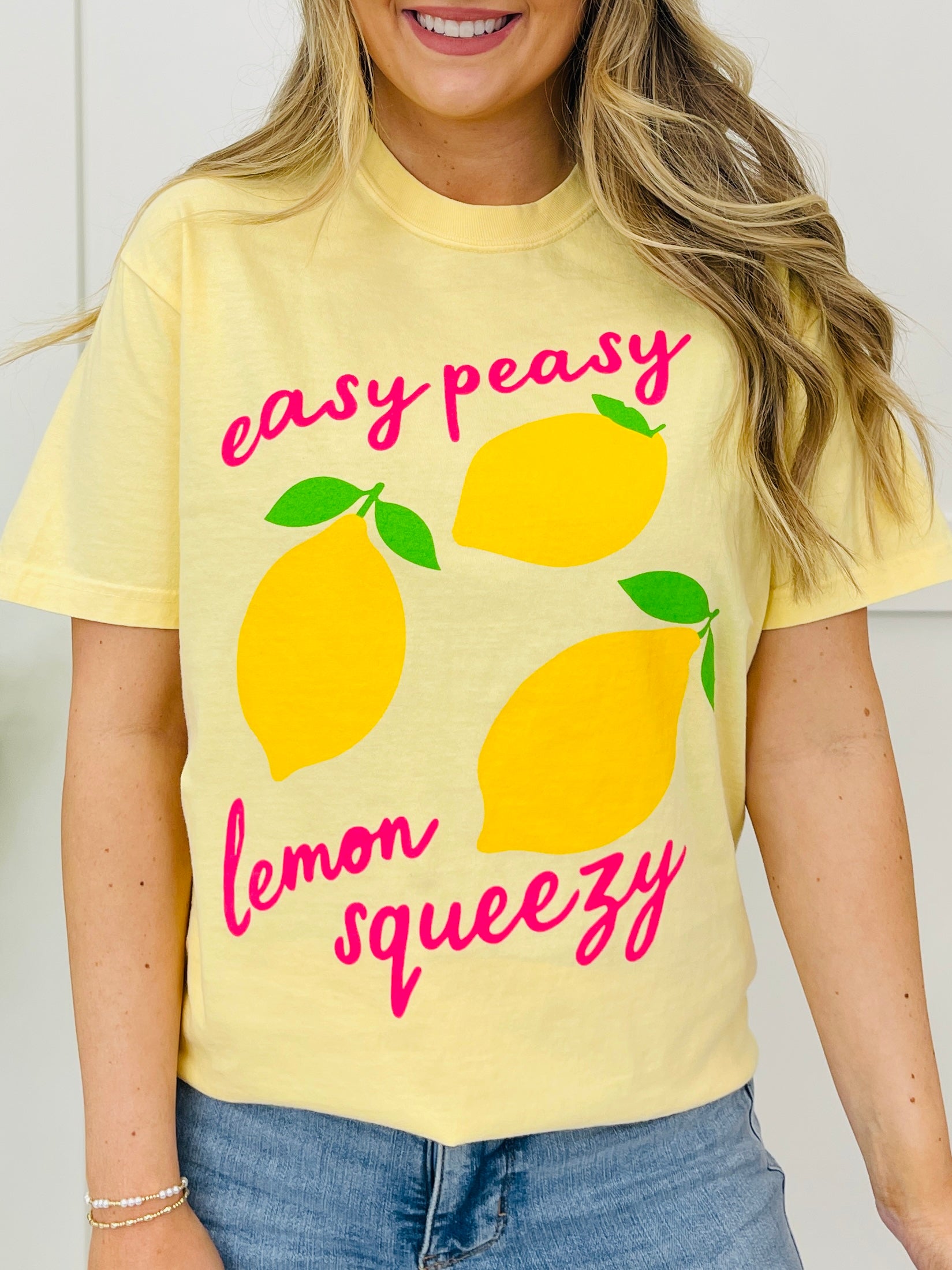 Easy Peasy Lemon Squeezy Graphic Tee – MOCO Boutique
