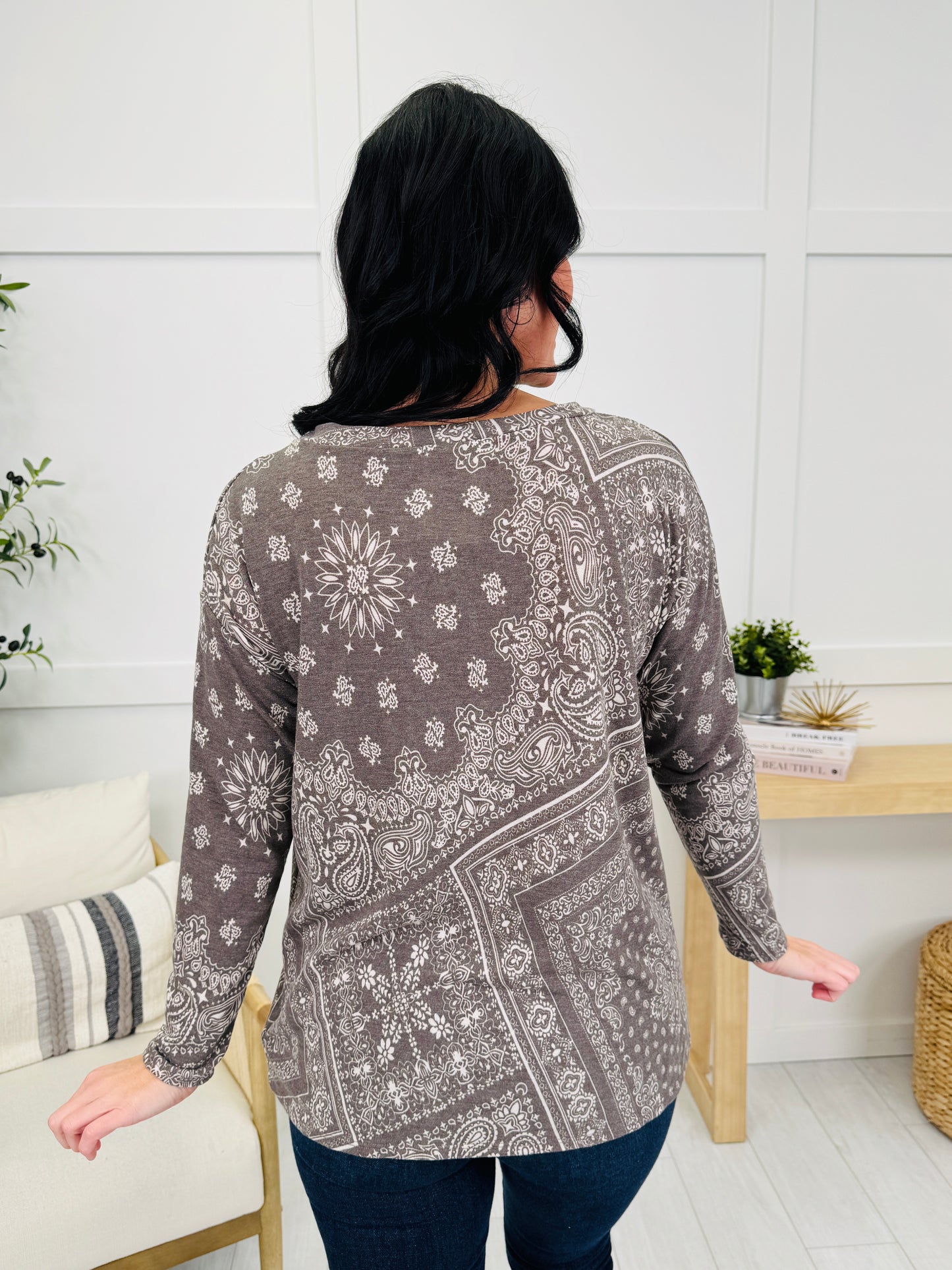 Wild About Cozy Top in Brown