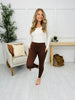 Sculpted Comfort Leggings in Brown