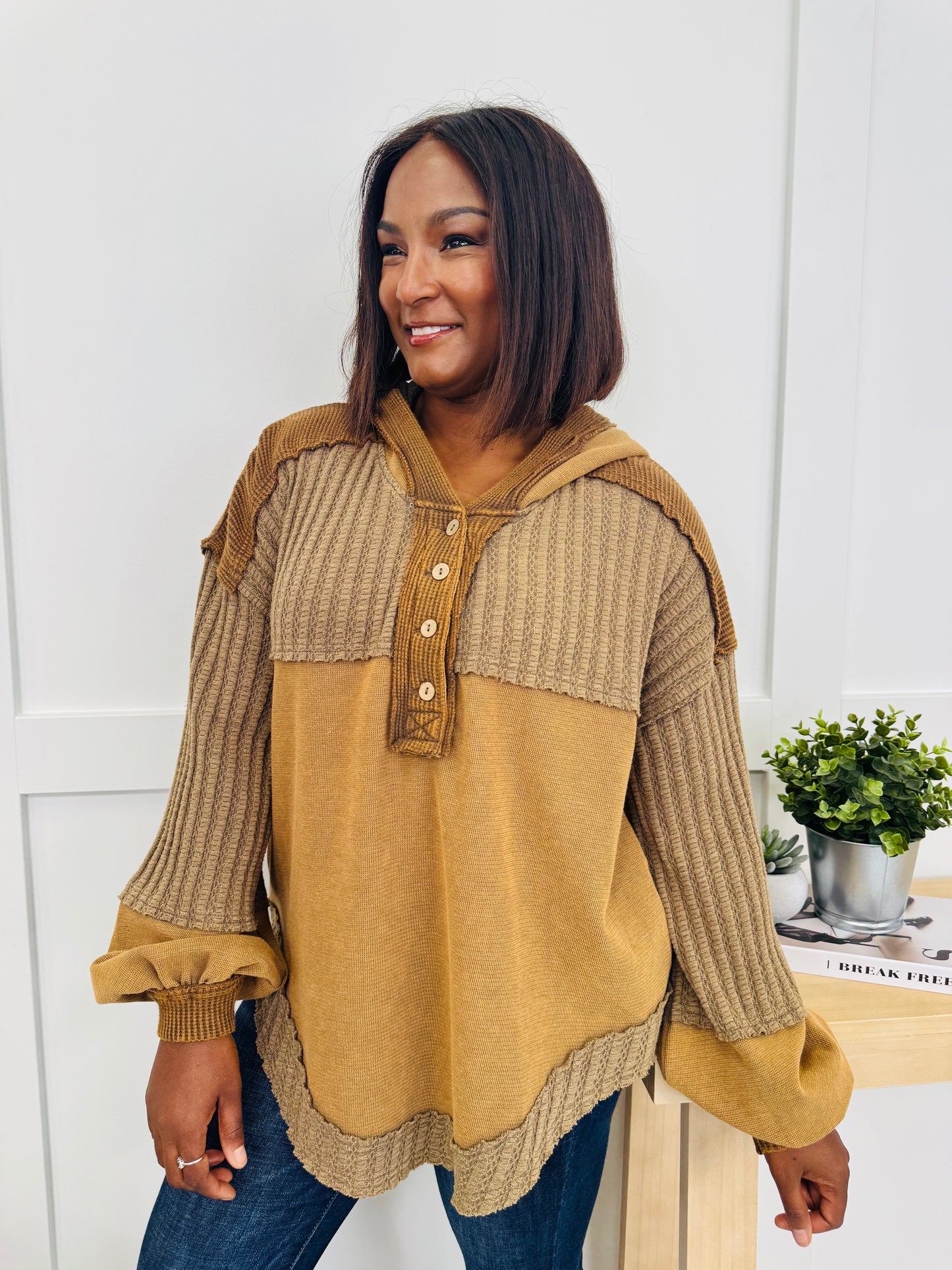 Cozy Keepsake Pullover in Camel