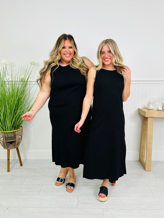 Better Than Basic Midi Dress in Black