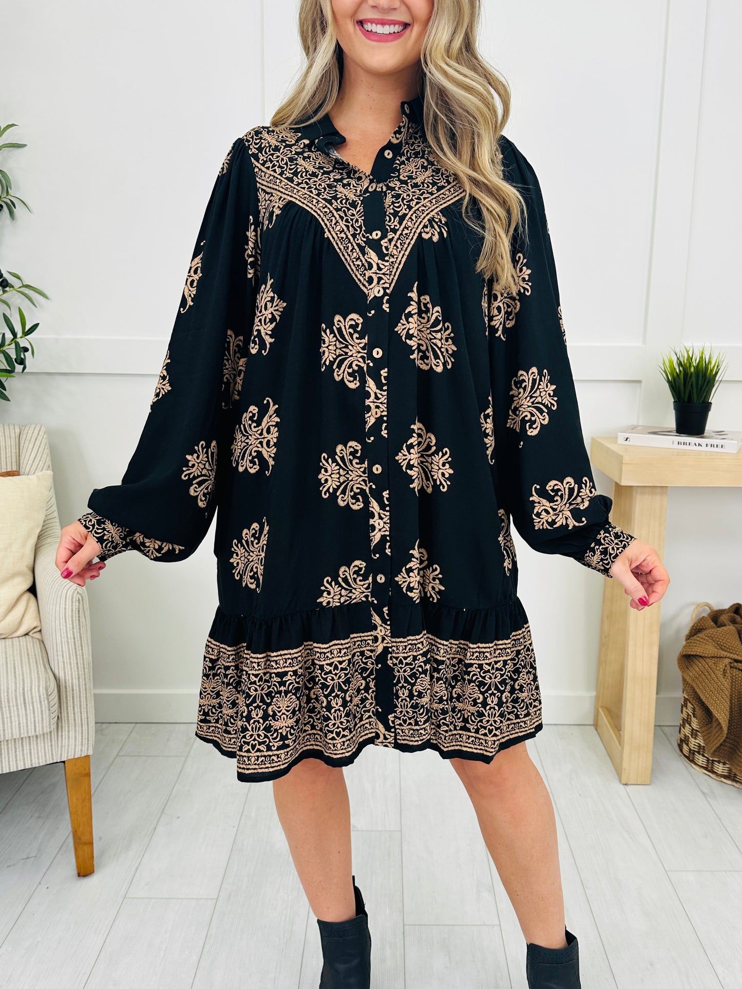 Fringe Theory Dress in Black