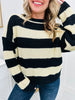 Seasonal Stripes Sweater- Multiple Colors!