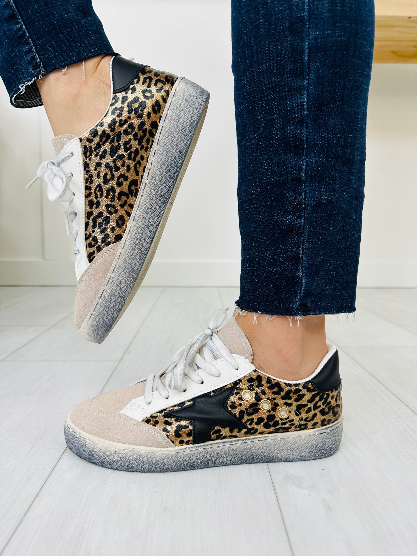 Starlight Steps Sneakers In Leopard