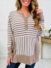 Lines Of Thought Top in Mocha