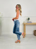 Two Tone Moment Tummy Control Slim Barrel Jeans