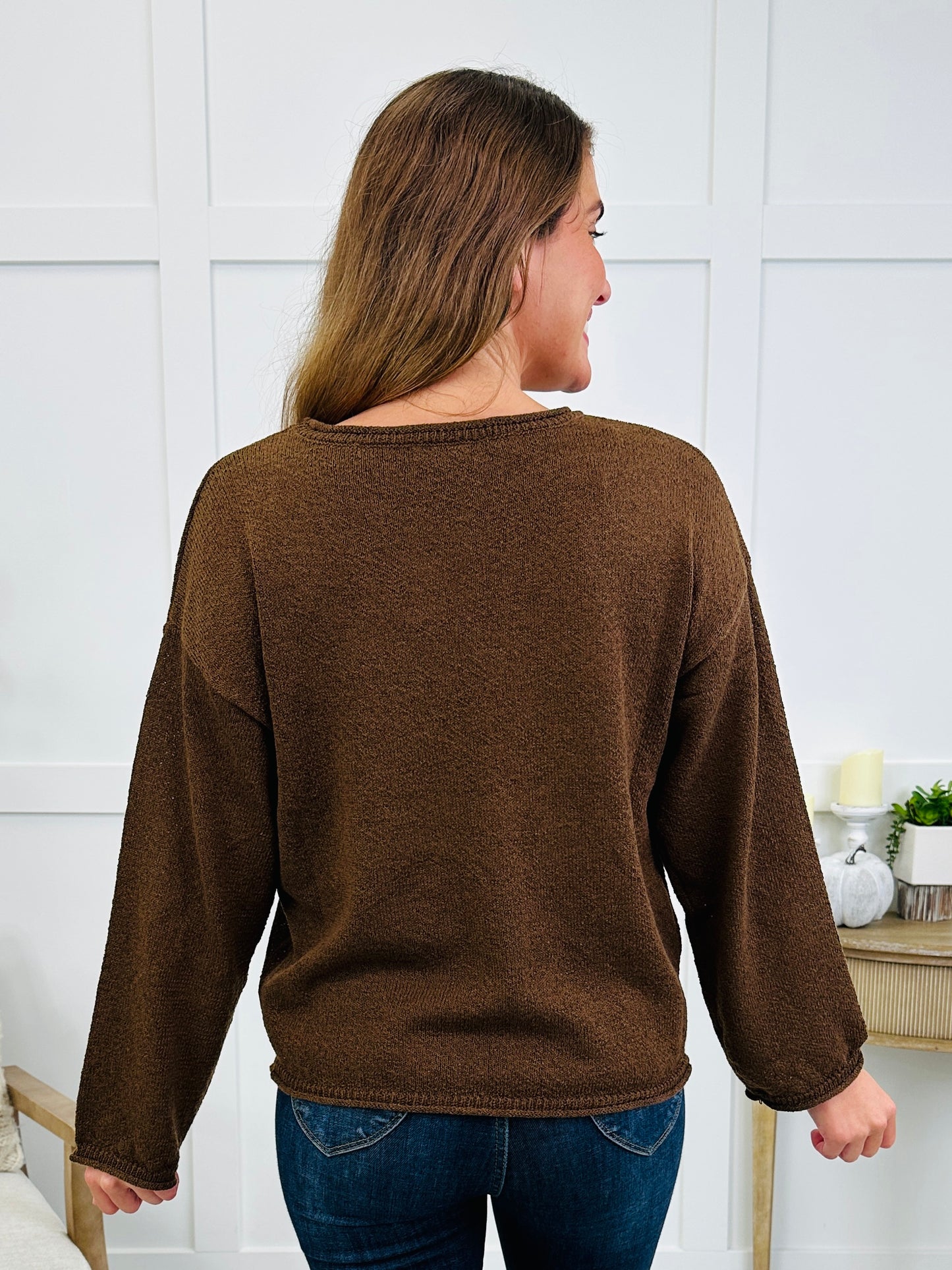 Just Breathe Sweater In Brown