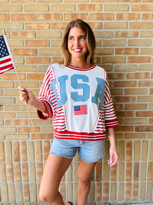 Stars, Stripes & Style Pullover