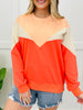 Colorblock Cozy Top In Sunset
