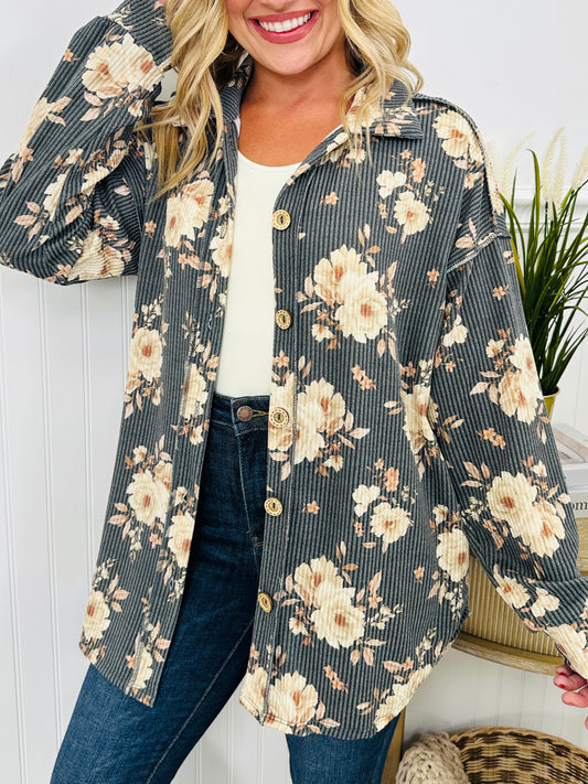 Blooms Of Fall Shacket
