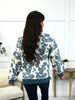Faded Florals Sweatshirt In Denim