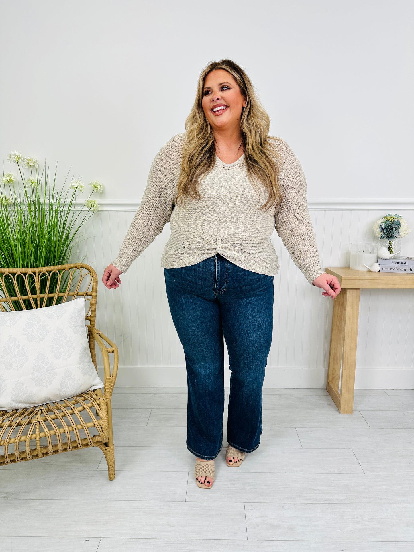 Judy Blue Say Less Bootcut Jeans with Cellphone Pocket