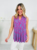 Sunshine Energy Top in Palm Springs Print