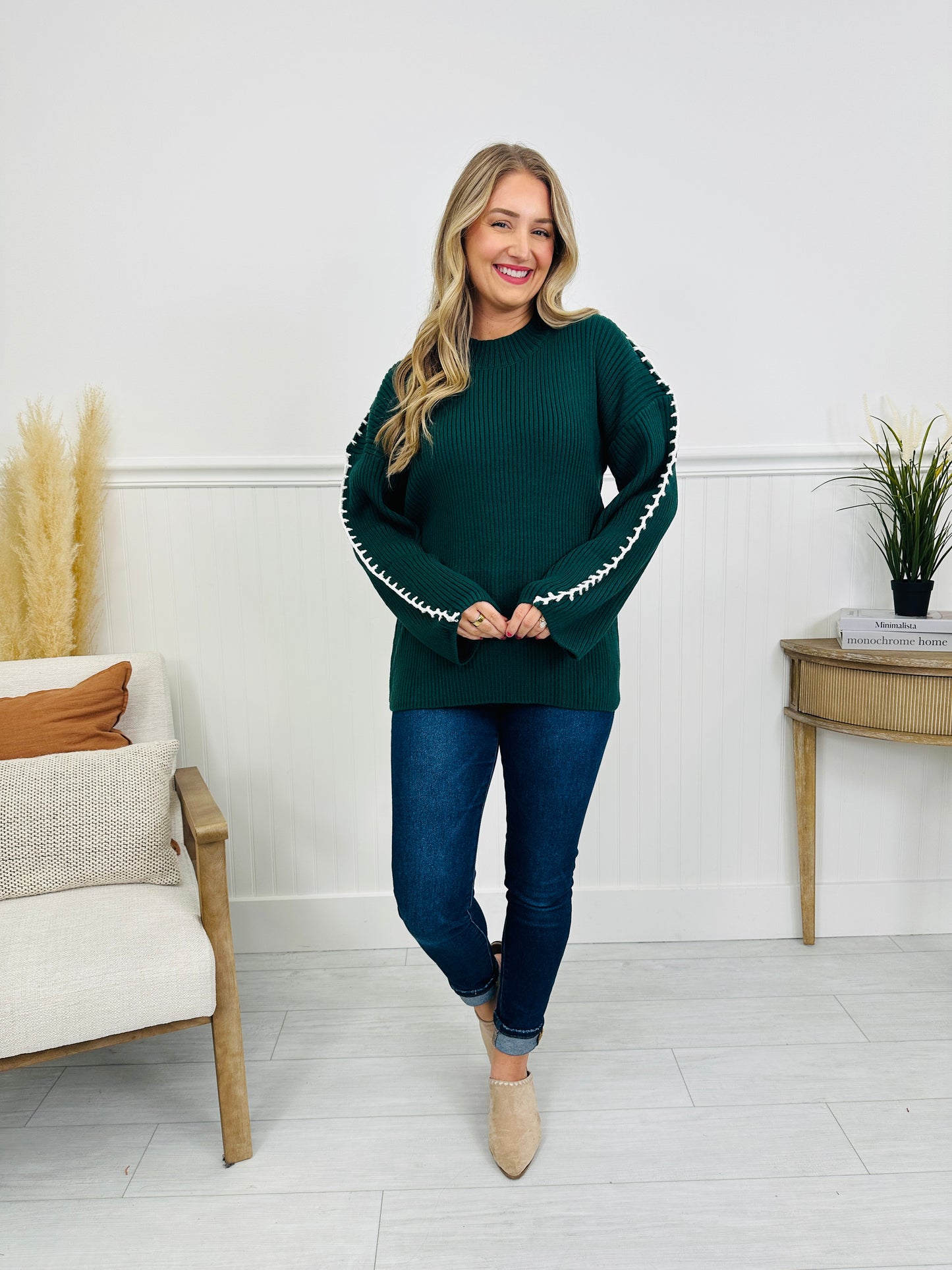 Shadow Stitch Sweater- Multiple Colors!