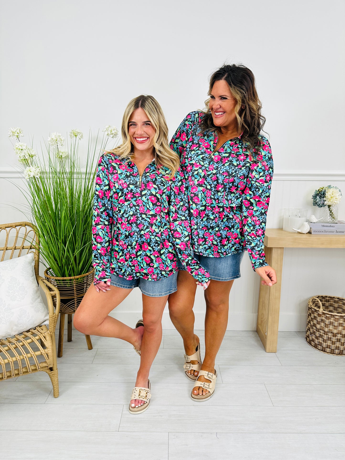 Where Spring Begins Top in Inlet Beach Print