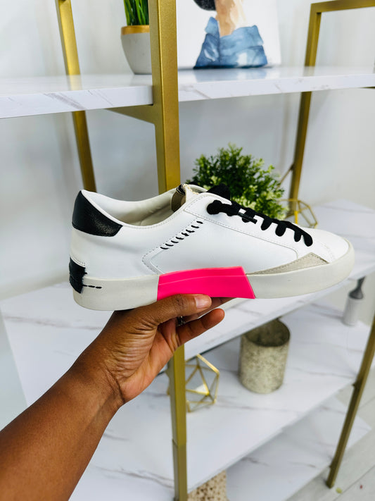 Shimmer Street Sneakers in Black/White