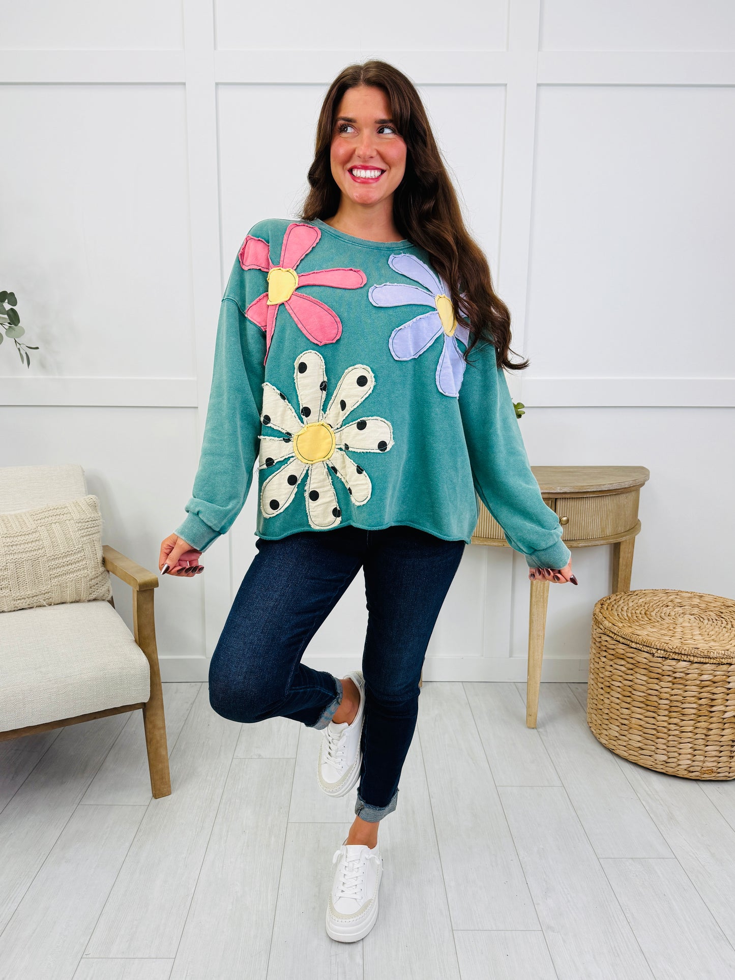 Retro Blooms Top