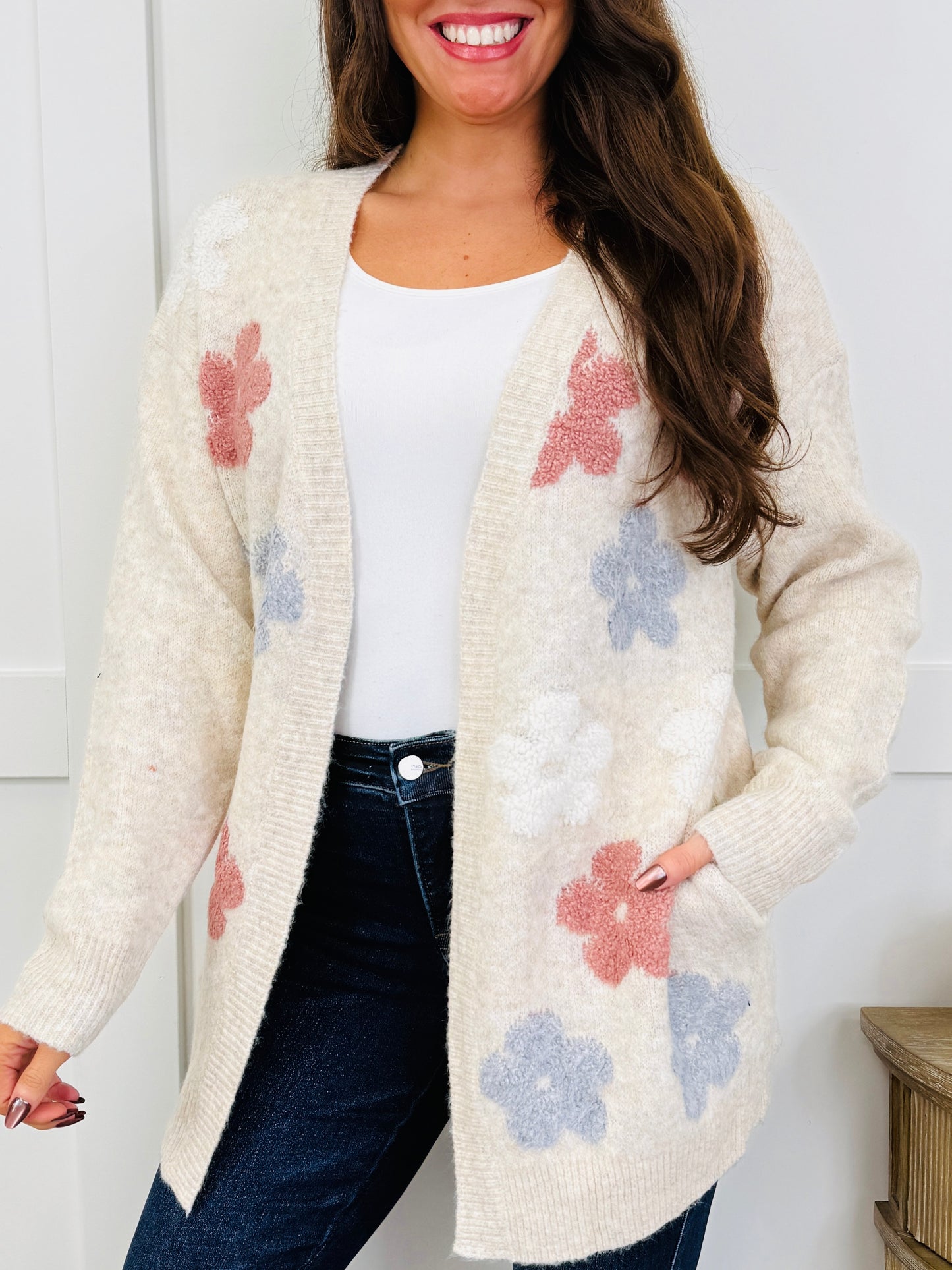 Flower Puff Cardigan