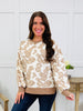 Faded Florals Sweatshirt In Mocha