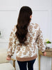 Faded Florals Sweatshirt In Mocha