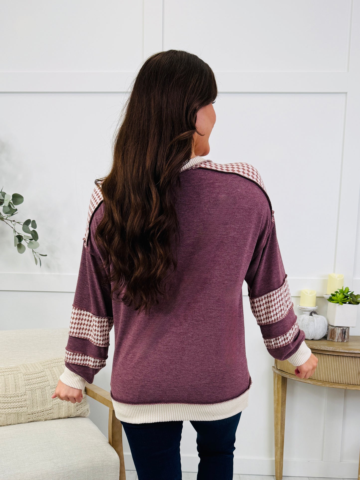 Just That Top In Burgundy