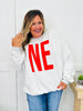 Nebraska Reversible NE Graphic Crewneck Sweatshirt
