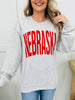 Nebraska Reversible NE Graphic Crewneck Sweatshirt