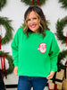 Vintage Merry Christmas Santa Graphic Crewneck