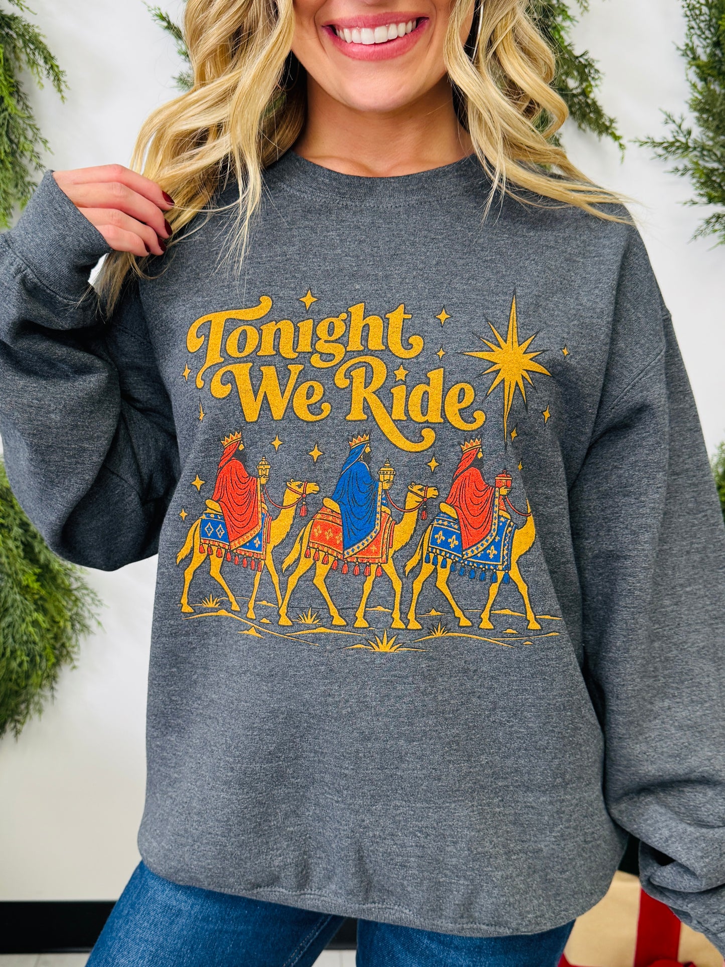 Tonight We Ride Graphic Crewneck Sweatshirt
