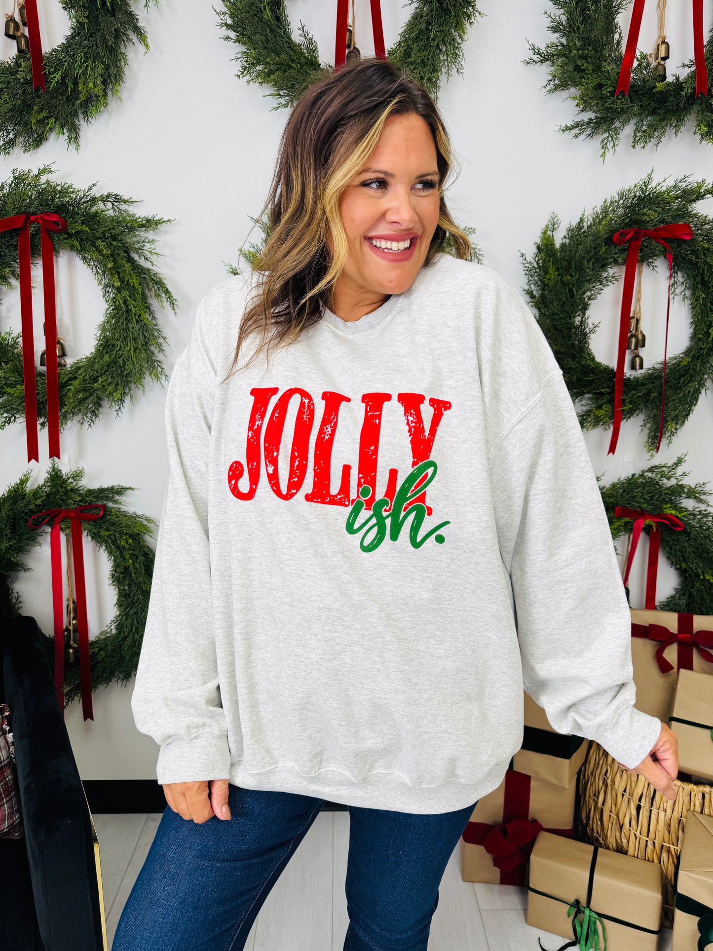 Jolly-ish Graphic Crewneck Sweatshirt