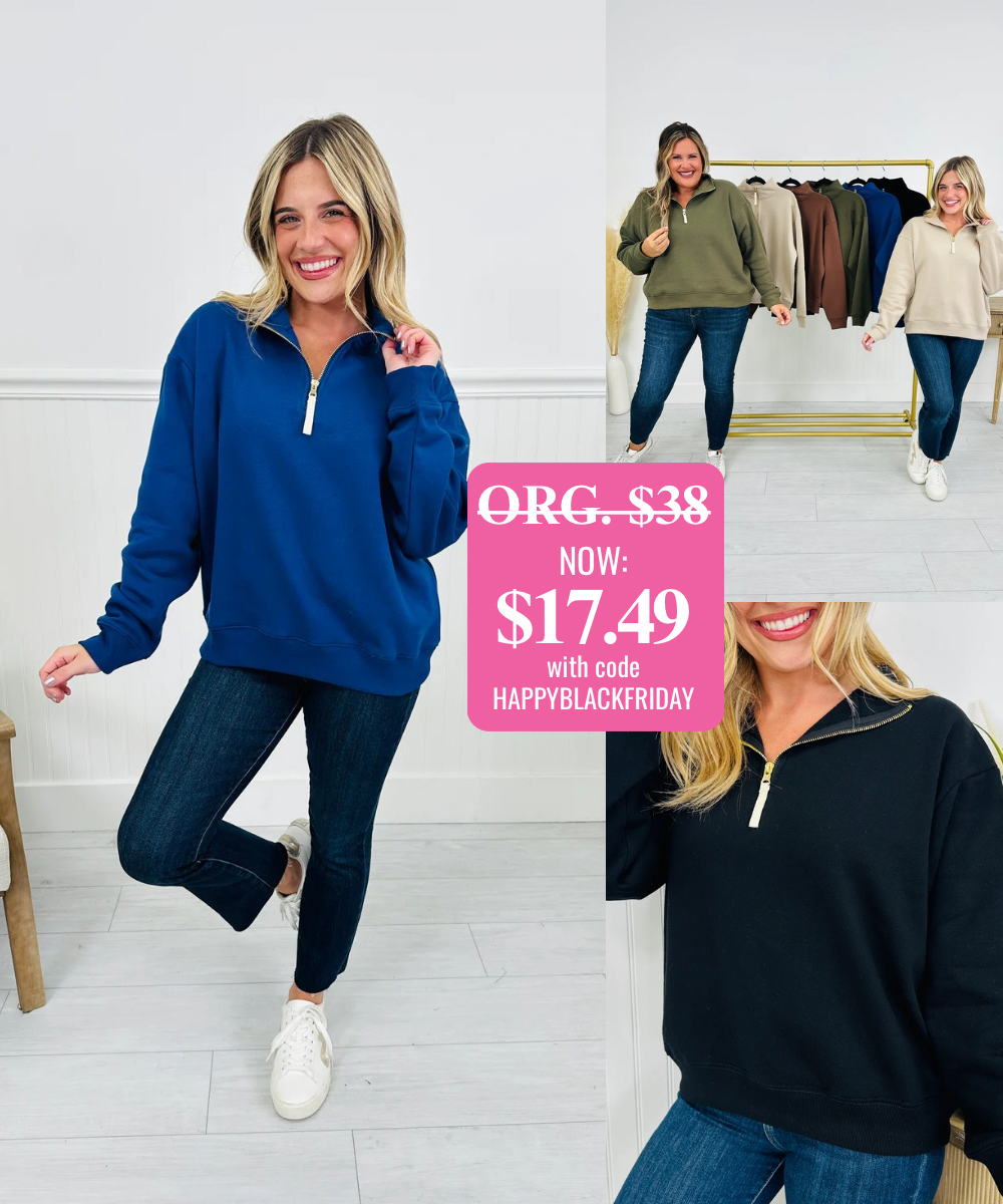 Zip Into Fall Pullover-- Multiple Colors! – MOCO Boutique