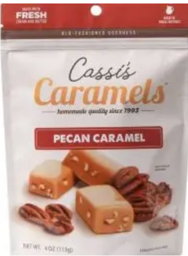 Restock! Cassi's Pecan Caramel 4oz Bag