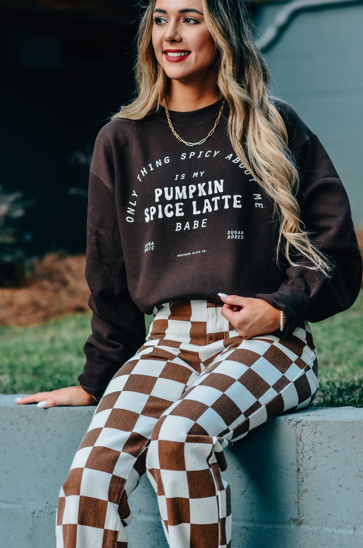 REG/CURVY Only Thing Spicy About Me Graphic Sweatshirt