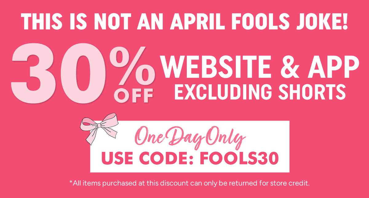 30% off the website