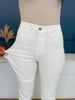 Judy Blue Perfect Match White Double Cuff Boyfriend Jeans in Reg/Curvy