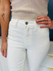Judy Blue Perfect Match White Double Cuff Boyfriend Jeans in Reg/Curvy