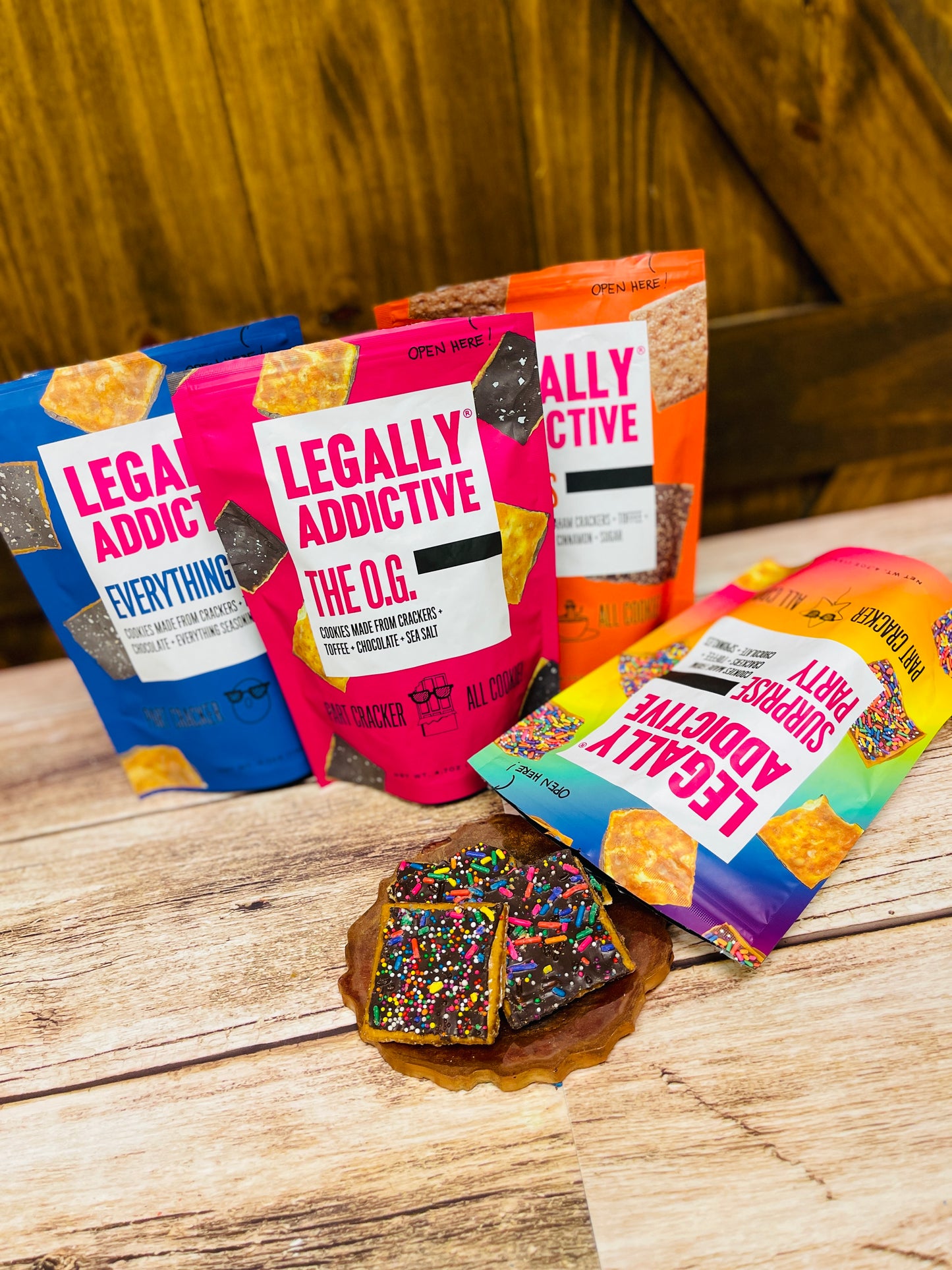 RESTOCK! Legally Addictive Cookie Cracker-Multiple Flavors!